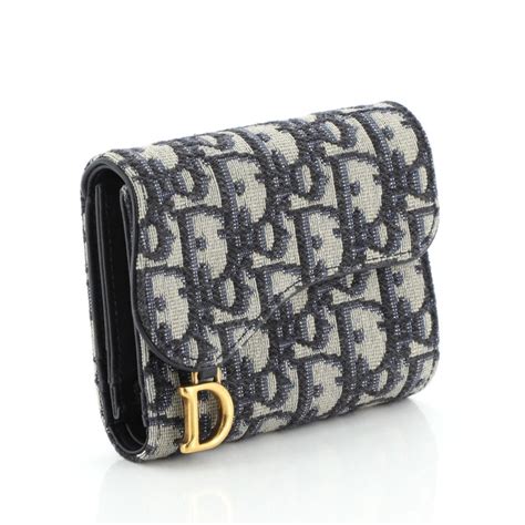 saddle dior oblique wallet|lady Dior wallet price.